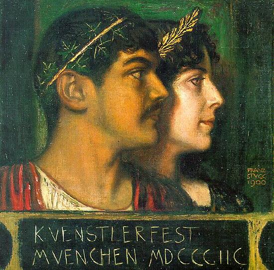 Franz and Mary Stuck as a God and Goddess, Franz von Stuck